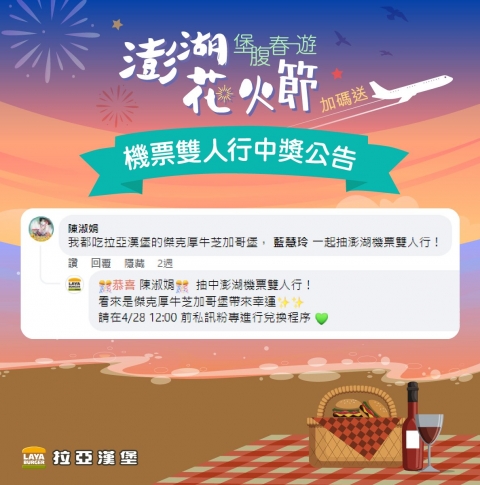 堡腹春遊 中獎名單公布